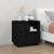 Noptiere, 2 buc., negru, 50x34x50 cm, lemn masiv de pin GartenMobel Dekor
