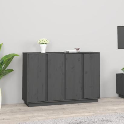 Servantă, gri, 120x35x80 cm, lemn masiv de pin GartenMobel Dekor