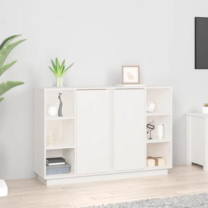 Servantă, alb, 120x35x80 cm, lemn masiv de pin GartenMobel Dekor