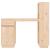 Birou, 110x53x117 cm, lemn masiv de pin  GartenMobel Dekor