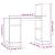 Birou, maro miere, 110x53x117 cm, lemn masiv de pin GartenMobel Dekor