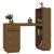 Birou, maro miere, 110x53x117 cm, lemn masiv de pin GartenMobel Dekor