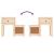 Noptiere, 2 buc., 79,5x38x65,5 cm, lemn masiv de pin GartenMobel Dekor