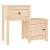 Noptiere, 2 buc., 79,5x38x65,5 cm, lemn masiv de pin GartenMobel Dekor