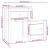 Noptiere, 2 buc., alb, 79,5x38x65,5 cm, lemn masiv de pin GartenMobel Dekor