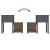 Noptiere, 2 buc., gri, 79,5x38x65,5 cm, lemn masiv de pin GartenMobel Dekor