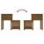 Noptiere, 2 buc., maro miere, 79,5x38x65,5 cm lemn masiv de pin GartenMobel Dekor