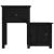 Noptiere, 2 buc., negru, 79,5x38x65,5 cm, lemn masiv de pin GartenMobel Dekor