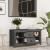 Comodă TV, gri, 103x36,5x52 cm, lemn masiv de pin GartenMobel Dekor