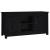 Comodă TV, negru, 103x36,5x52 cm, lemn masiv de pin GartenMobel Dekor