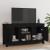 Comodă TV, negru, 103x36,5x52 cm, lemn masiv de pin GartenMobel Dekor