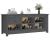 Dulap pentru pantofi, gri, 110x38x45,5 cm, lemn masiv pin GartenMobel Dekor