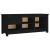 Dulap pentru pantofi, negru, 110x38x45,5 cm, lemn masiv pin GartenMobel Dekor