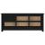 Dulap pentru pantofi, negru, 110x38x45,5 cm, lemn masiv pin GartenMobel Dekor