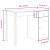 Birou, alb, 100x50x75 cm, lemn masiv de pin GartenMobel Dekor