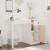 Birou, alb, 100x50x75 cm, lemn masiv de pin GartenMobel Dekor