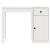 Birou, alb, 100x50x75 cm, lemn masiv de pin GartenMobel Dekor