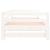 Pat de zi extensibil, alb, 2x(90x190) cm, lemn masiv de pin GartenMobel Dekor