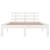 Cadru de pat King Size, alb, 150x200 cm, lemn masiv GartenMobel Dekor