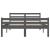 Cadru de pat, gri, 140x190 cm, lemn masiv de pin GartenMobel Dekor