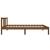 Cadru de pat mic single, maro miere, 75x190 cm, lemn masiv GartenMobel Dekor
