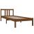 Cadru de pat mic single, maro miere, 75x190 cm, lemn masiv GartenMobel Dekor