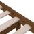 Cadru de pat mic single, maro miere, 75x190 cm, lemn masiv GartenMobel Dekor