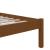 Cadru de pat mic single, maro miere, 75x190 cm, lemn masiv GartenMobel Dekor