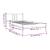 Cadru de pat, alb, 90x200 cm, lemn masiv de pin GartenMobel Dekor