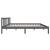 Cadru de pat, gri, 140x200 cm, lemn masiv de pin GartenMobel Dekor