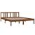Cadru de pat King Size, maro miere, 150x200 cm, lemn masiv GartenMobel Dekor