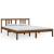 Cadru de pat King Size, maro miere, 150x200 cm, lemn masiv GartenMobel Dekor