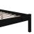 Cadru de pat King Size, negru, 150x200 cm, lemn masiv GartenMobel Dekor