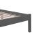 Cadru de pat, gri, 160x200 cm, lemn masiv de pin GartenMobel Dekor
