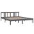 Cadru de pat, gri, 160x200 cm, lemn masiv de pin GartenMobel Dekor