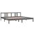 Cadru de pat, gri, 200x200 cm, lemn masiv de pin GartenMobel Dekor