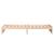 Cadru de pat mic single, 75x190 cm, lemn masiv GartenMobel Dekor