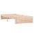 Cadru de pat mic single, 75x190 cm, lemn masiv GartenMobel Dekor
