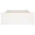 Cadru de pat mic single, alb, 75x190 cm, lemn masiv GartenMobel Dekor