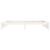 Cadru de pat mic single, alb, 75x190 cm, lemn masiv GartenMobel Dekor