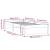 Cadru de pat mic single, alb, 75x190 cm, lemn masiv GartenMobel Dekor