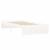 Cadru de pat mic single, alb, 75x190 cm, lemn masiv GartenMobel Dekor