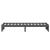 Cadru de pat mic single, gri, 75x190 cm, lemn masiv GartenMobel Dekor