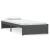 Cadru de pat mic single, gri, 75x190 cm, lemn masiv GartenMobel Dekor