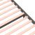 Cadru de pat mic single, gri, 75x190 cm, lemn masiv GartenMobel Dekor