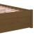 Cadru de pat mic single, maro miere, 75x190 cm, lemn masiv GartenMobel Dekor