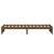 Cadru de pat mic single, maro miere, 75x190 cm, lemn masiv GartenMobel Dekor