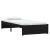Cadru de pat mic single, negru, 75x190 cm, lemn masiv GartenMobel Dekor