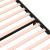 Cadru de pat mic single, negru, 75x190 cm, lemn masiv GartenMobel Dekor