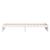 Cadru de pat single, alb, 90x190 cm, lemn masiv GartenMobel Dekor